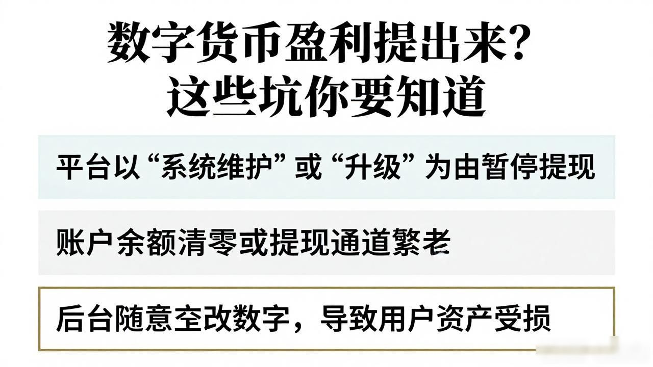 数字货币提现困难 高额提现门槛 避免数字货币诈骗_数字货币盈利不能提现